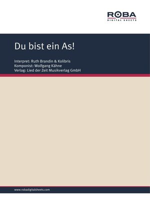 cover image of Du bist ein As!